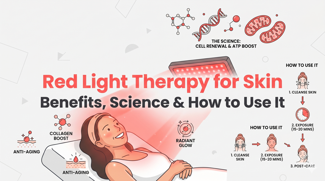 Red Light Therapy for Skin: Benefits, Science & How to Use It