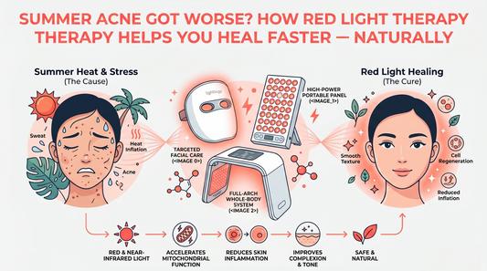 Summer Acne Got Worse? How Red Light Therapy Helps You Heal Faster — Naturally