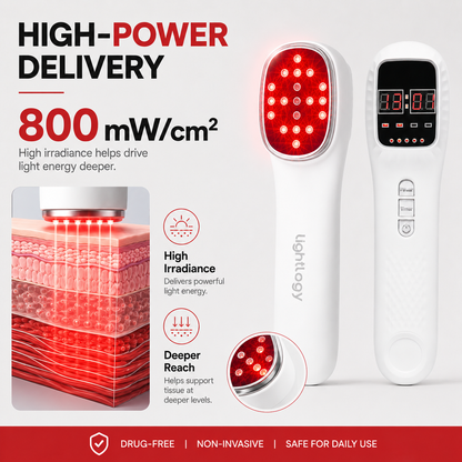 Handheld Red & Infrared Light Therapy Wand